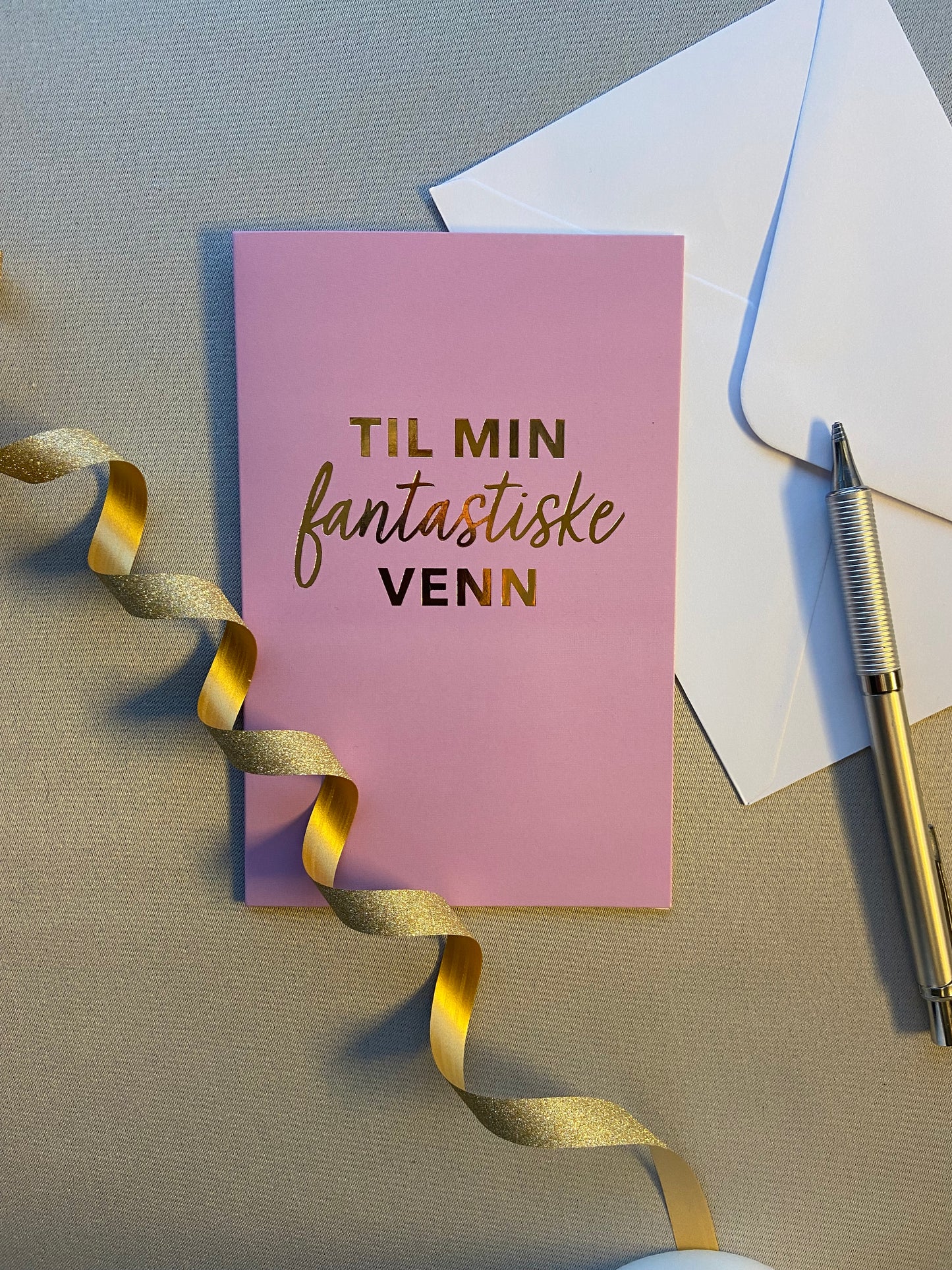 Gratulasjonskort " Til min fantastiske venn!"