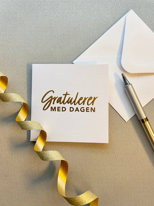 Gratulasjonskort "Gratulerer med dagen"