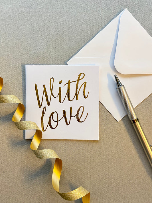 Gratulasjonskort "With Love"