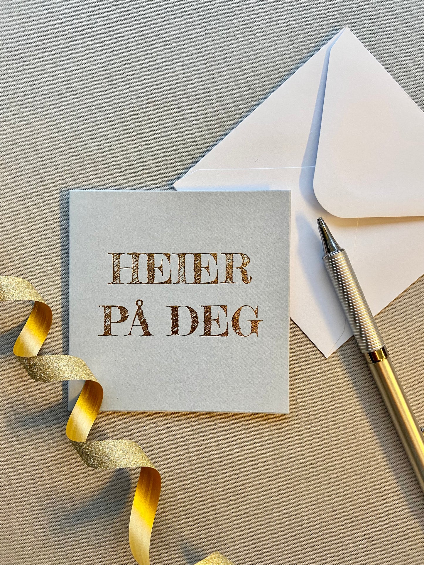 Gratulasjonskort "Heier på deg"