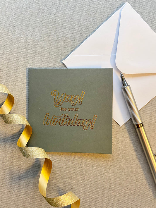 Gratulasjonskort "Yay! Its your birthday!"