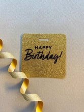 Last inn bildet i Galleri-visningsprogrammet, Glittertag &quot;Happy Birthday!&quot;
