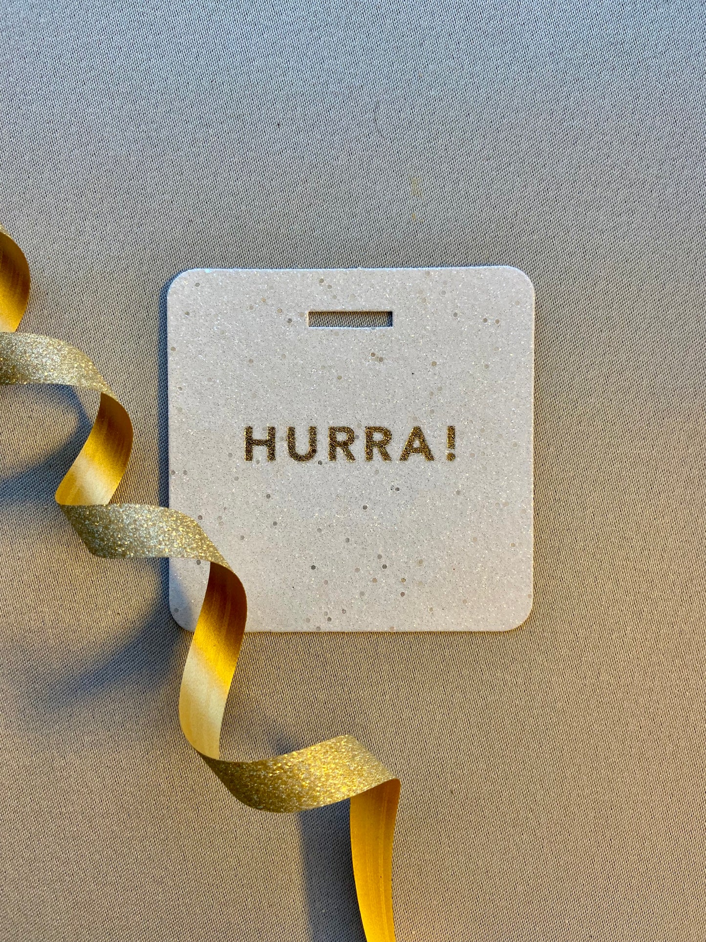 Glittertag "Hurra!"