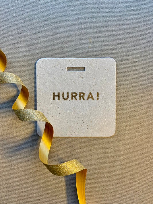 Glittertag "Hurra!"