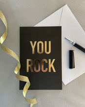 Last inn bildet i Galleri-visningsprogrammet, Gratulasjonskort &quot;You rock&quot;
