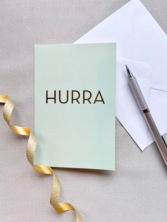 Gratulasjonskort "Hurra"