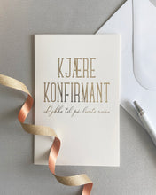 Last inn bildet i Galleri-visningsprogrammet, Gratulasjonskort &quot;Konfirmant&quot;
