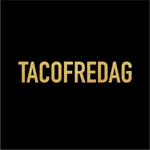 Last inn bildet i Galleri-visningsprogrammet, 3-lags sort serviett med gull tekst - Tacofredag
