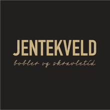 Last inn bildet i Galleri-visningsprogrammet, 3-lags Sort serviett med gull trykk - Jentekveld
