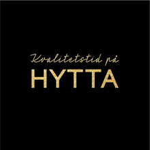 Last inn bildet i Galleri-visningsprogrammet, 3-lags sort serviett med gull tekst - Kvalitetstid på hytta
