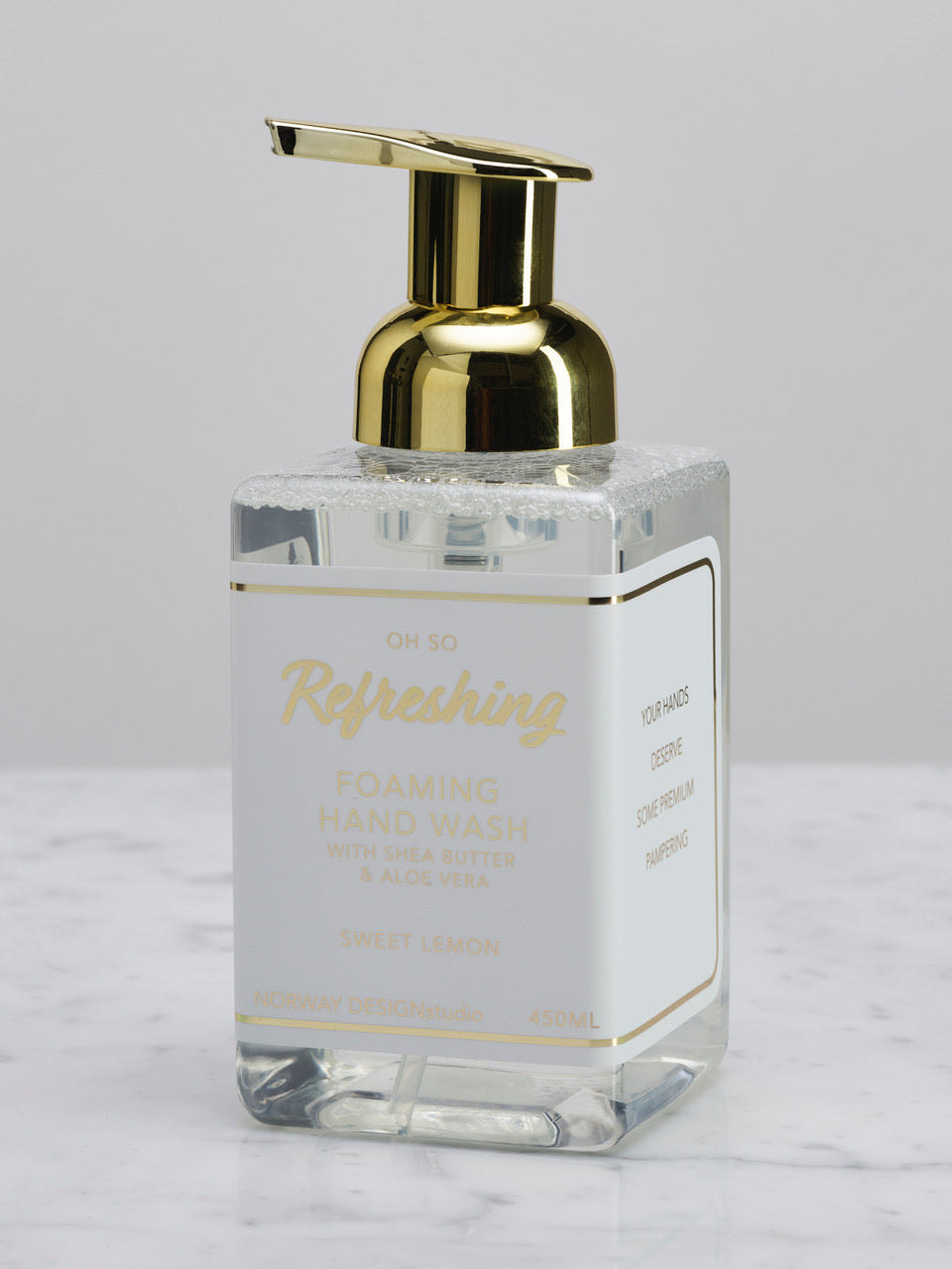 Skummende håndsåpe - Hvit - Sweet Lemon