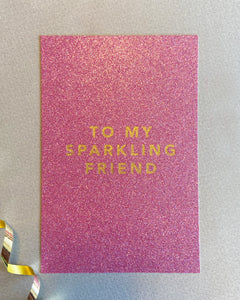 Gratulasjonskort "To my sparkling friend"
