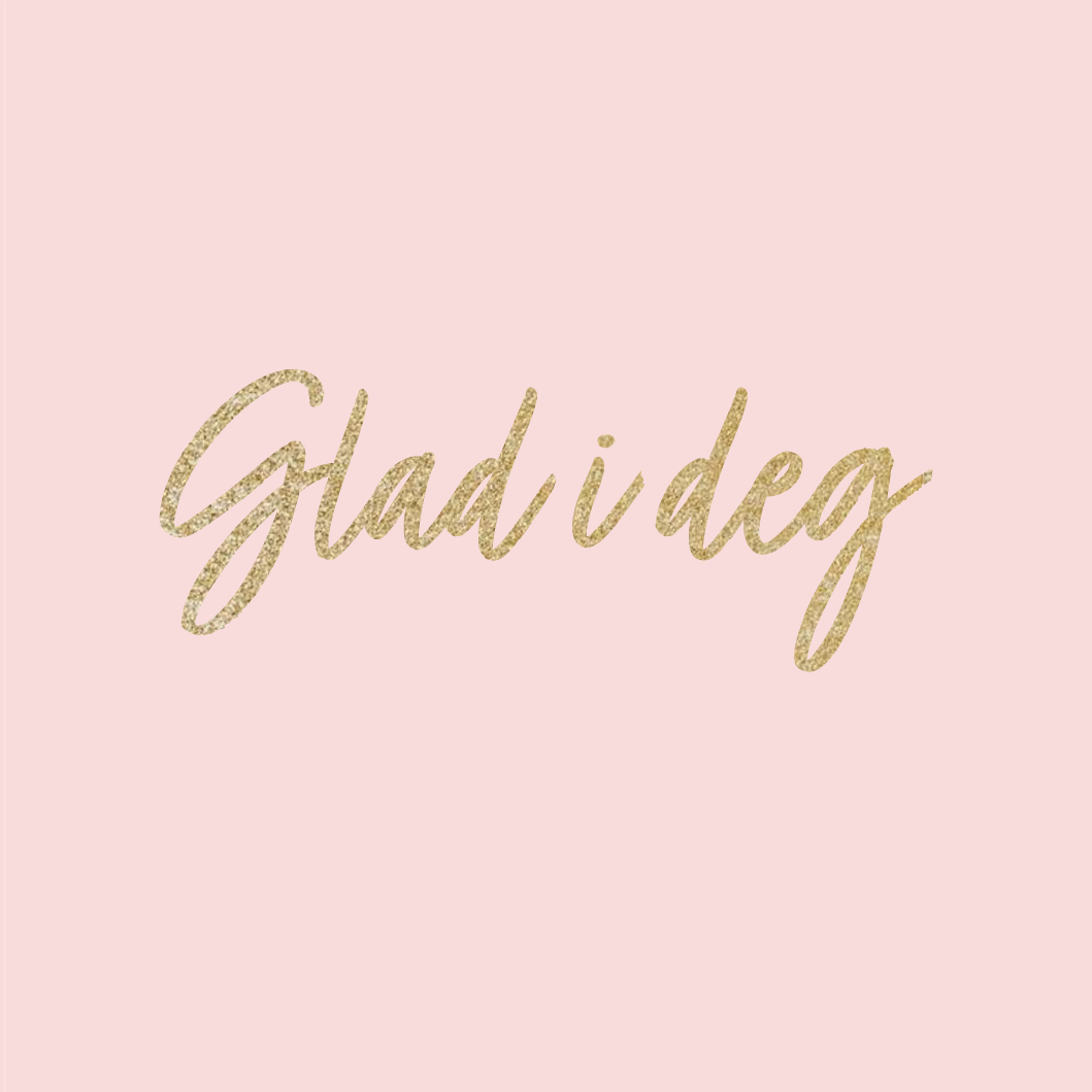 Gratulasjonskort "Glad i deg"