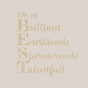 Gratulasjonskort "Du er best"
