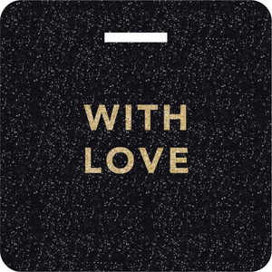 Glittertag "With love"