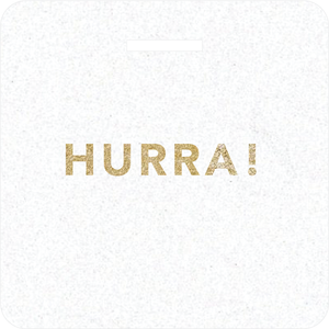 Glittertag "Hurra!"