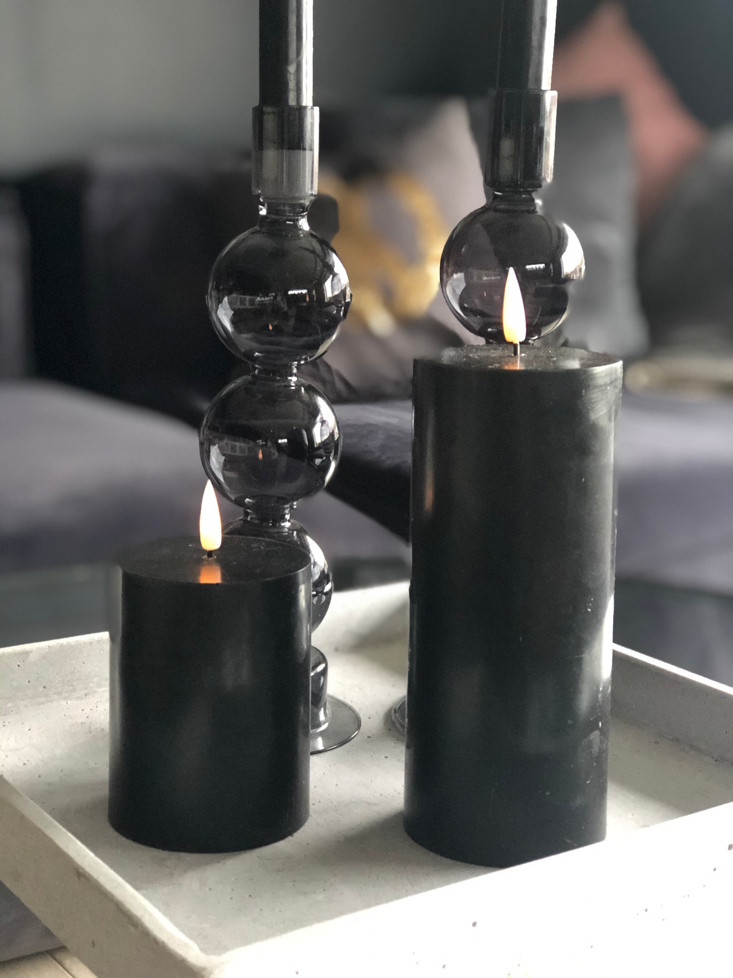 Naturtro LED-kubbelys, sort - 16,5 cm