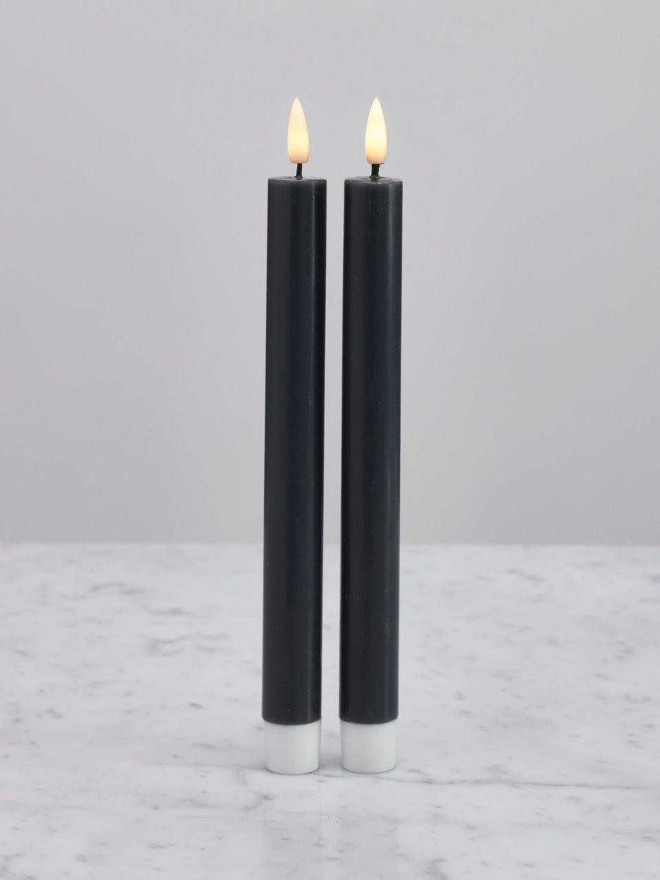 Naturtro LED-kronelys, mørk grå